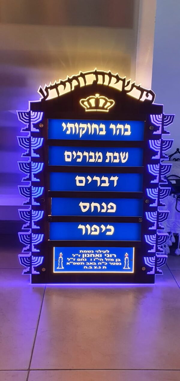 לוח פרשיות 7